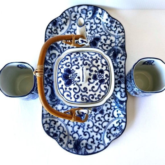 Japanese Tea Set - Phoenix Bird Porcelain - Picture 14 of 16